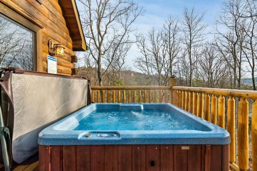 Deja View Serene Mountain Cabin for a Family Get-away with a Hot tub Sauna Fire pit that is Pet Friendly photo 57
