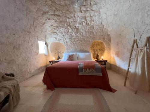 Postel nebo postele na pokoji v ubytování Masseria Celeste