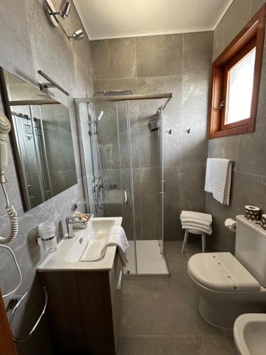 Koupelna v ubytování Hotel Moreri