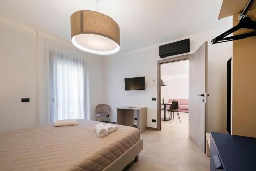 TV o dispositivi per l'intrattenimento presso ApartmentsGarda - Residenza Garda Deluxe