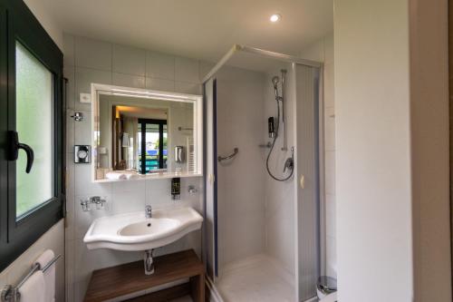 Koupelna v ubytování Hotel Tiziana