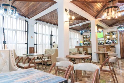 Χώρος καθιστικού στο Elizabeth hotel