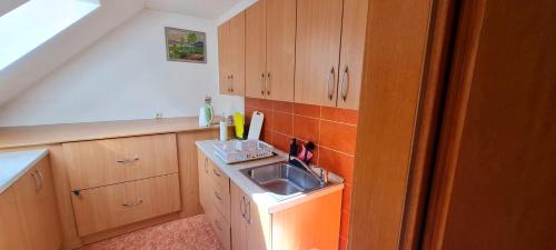 Kuchyň nebo kuchyňský kout v ubytování Ubytování v soukromí Olomučany