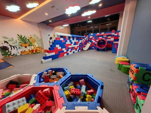 a lego room with a play room with a lego gym at K Avenue Kota Kinabalu in Donggongon