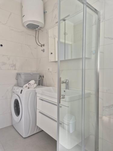 Koupelna v ubytování Apartment Nikol Orebić