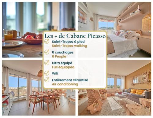 Cabane Picasso-Saint-Tropez, appartement 3 chambres dans résidence-parking