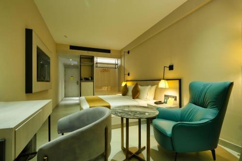 Un lugar para sentarse en mesta Hotel
