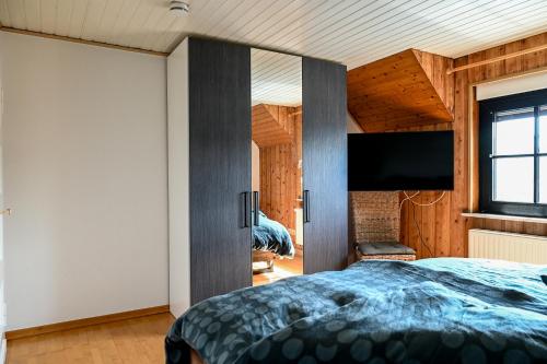 Postel nebo postele na pokoji v ubytování Ferienwohnung Boxenstopp