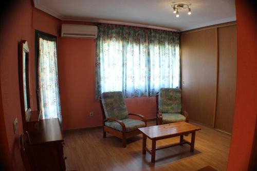 Χώρος καθιστικού στο Hotel Las Nieves