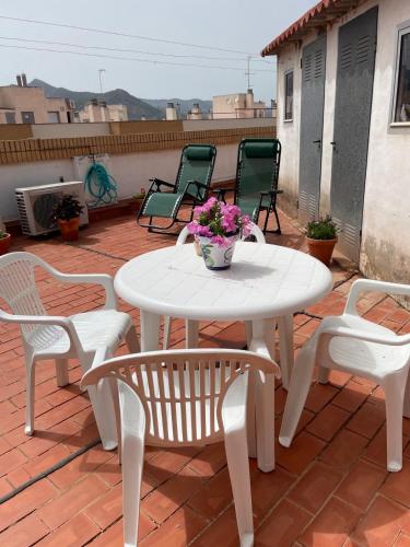Balkón nebo terasa v ubytování Apartamento Diagonal