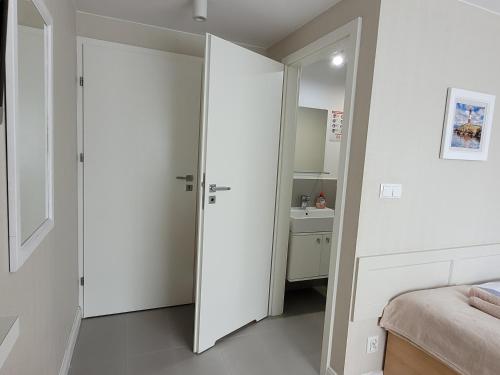 Postel nebo postele na pokoji v ubytování Corner