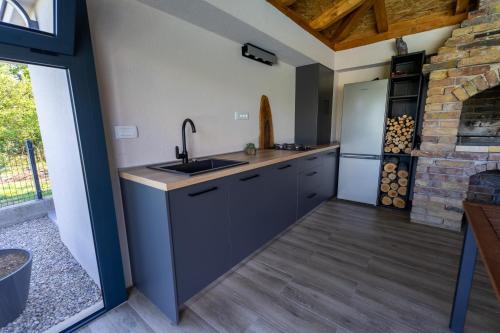 Kuchyň nebo kuchyňský kout v ubytování Holiday home Carpinus
