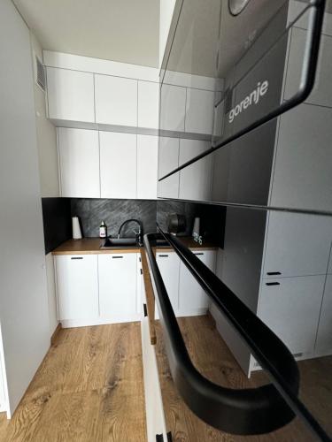 Dapur atau dapur kecil di Apartament z Tarasem 23
