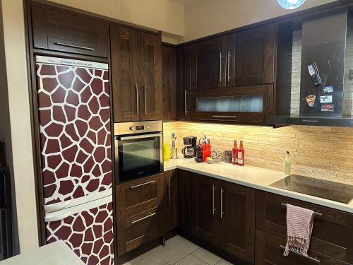 Dapur atau dapur kecil di Panorama Stone Villa
