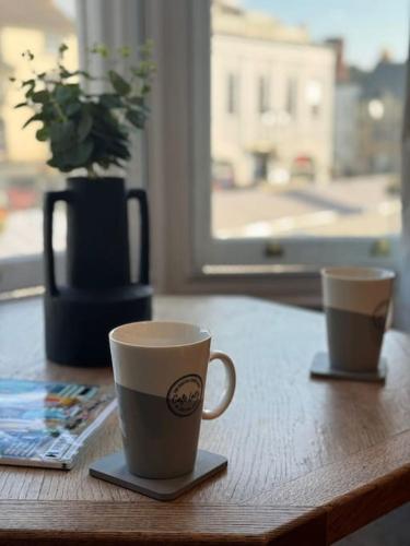 Utensilios para hacer té y café en The Nook Castle Street Ludlow