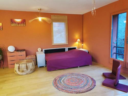 Postel nebo postele na pokoji v ubytování Duplex Orange Oasis