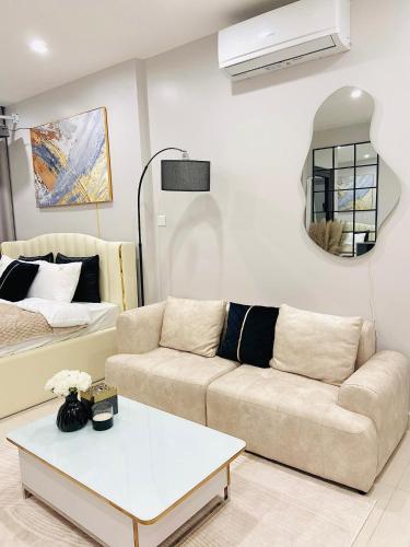 Ruang duduk di Modern Studio in Ocean City