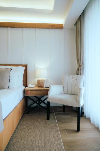 Χώρος καθιστικού στο Skopea Inn Exclusive Hotel