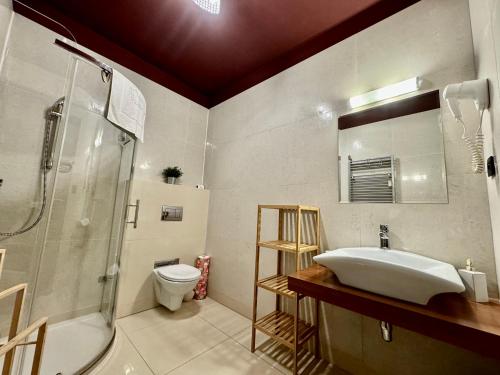 Koupelna v ubytování Tatragolf Resort Apartment 204 Veľká Lomnica