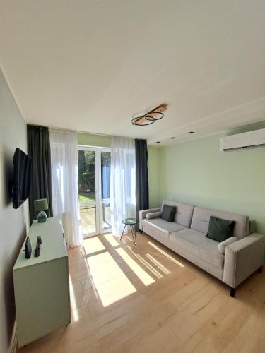 Χώρος καθιστικού στο Apartament Fala 2 Pobierowo
