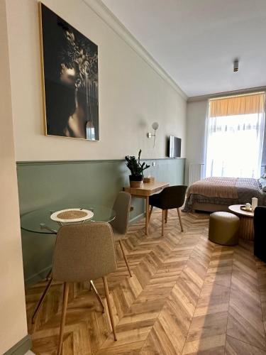Χώρος καθιστικού στο Apartament OPAL Mickiewicza