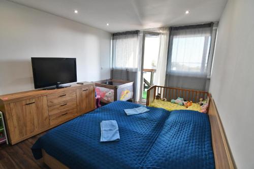 Postel nebo postele na pokoji v ubytování Apartmán Zemplínská šírava