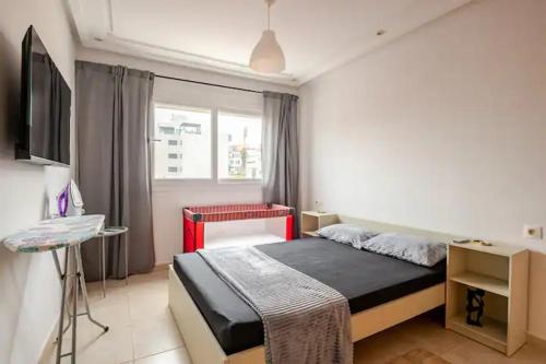 Postel nebo postele na pokoji v ubytování Le clapotis de la mer
