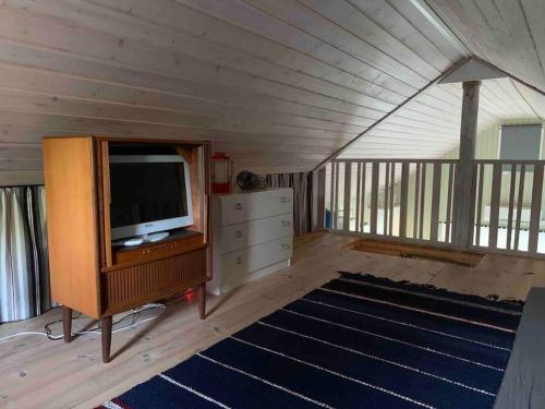 Balkón nebo terasa v ubytování Lantligt sommarställe med närhet till Byrum & Böda