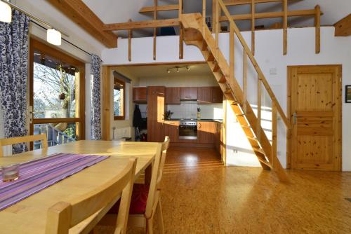 Dapur atau dapur kecil di Ferienhaus Keim