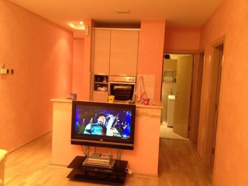 Μια τηλεόραση ή/και κέντρο ψυχαγωγίας στο Solemar Apartment