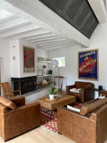 Posezení v ubytování Moulin Dorceau - 15 couchages - voir notre site