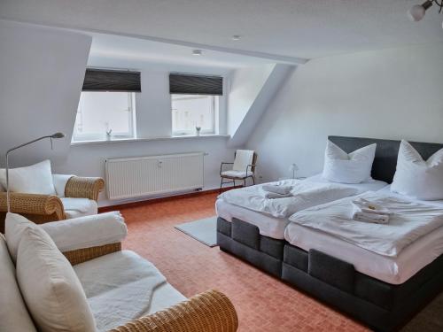 Ένα ή περισσότερα κρεβάτια σε δωμάτιο στο Apartment DOM III - Erfurt Domplatz