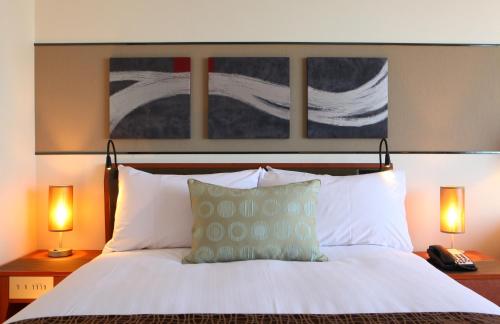 Cama o camas de una habitación en International Resort Hotel Yurakujo