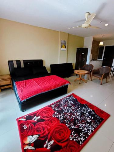 Χώρος καθιστικού στο Marina HOMESTAY JETI LUMUT MANJUNG