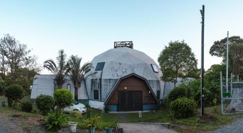 a home with a domed house with a dome at Takahira Base in Yakushima