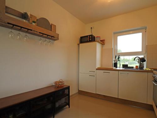 Η κουζίνα ή μικρή κουζίνα στο Ferienhaus Seeluft in Klein Labenz