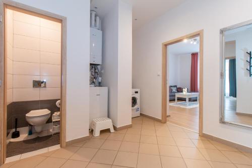 Koupelna v ubytování Stay Inn Apartments Naplavka