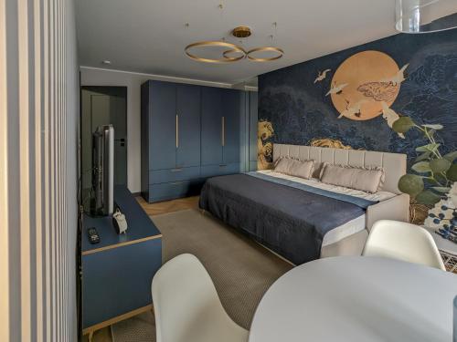 Posteľ alebo postele v izbe v ubytovaní Apartament nad morzem