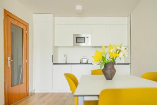 Dapur atau dapur kecil di Apartamentos Dunas de Liencres