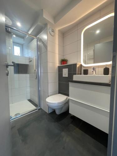 Koupelna v ubytování Appartement agréable et moderne - Rez de chaussée - Blainville Sur L'Eau