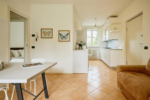 Kuchyň nebo kuchyňský kout v ubytování Residence Antico Torchio