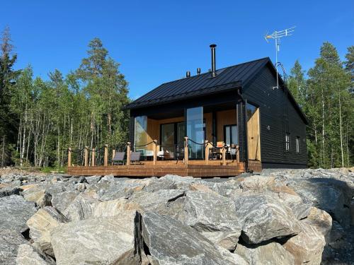 Bygningen som feriehuset ligger i