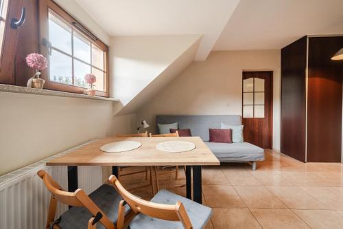 Posezení v ubytování Józefina Apartament's z dotępem do mini SPA