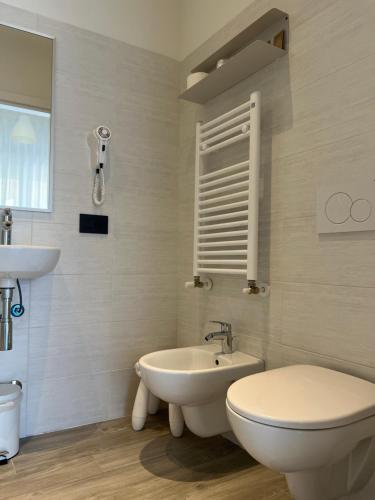 Koupelna v ubytování Hotel Astoria