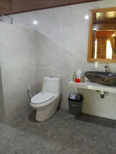 Bilik mandi di Lumbung Umaluah Villa