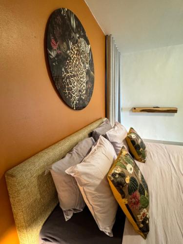 Cama o camas de una habitación en # Blue Bay Beach - Ocean View Apartments - FULLY AIR CONDITIONED #