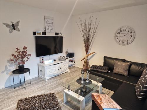 TV a/nebo společenská místnost v ubytování Apartment Rademacher nahe Möhnesee