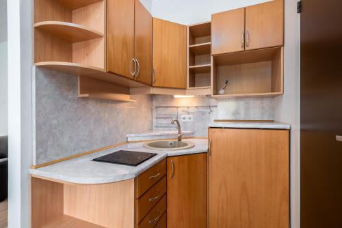 Кухня или мини-кухня в Green Residence
