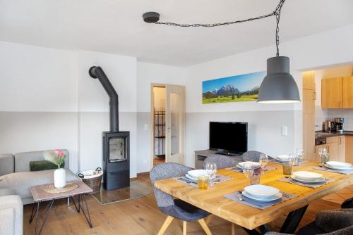 Kuchyň nebo kuchyňský kout v ubytování Ferienwohnung Regina
