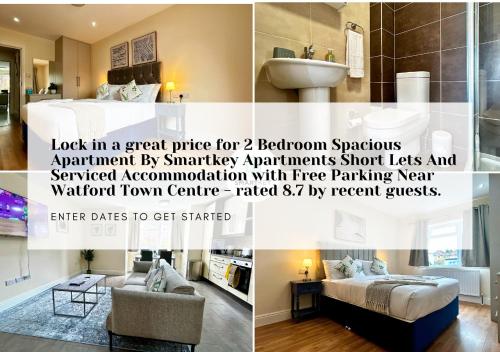 Fotografie z fotogalerie ubytování Modern 2 Bed 2 Bath Apartment Free Parking v destinaci Watford